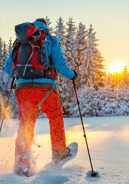 Faire de la raquette en hiver Faire de la raquette en hiver